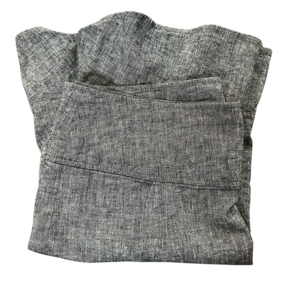 Smart Set Linen/cotton/spandex ruffle bottom grey  lightweight skirt. Sz 13 - Picture 7 of 8